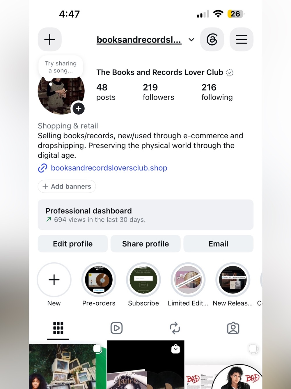 Instagram Page - Follow for updates